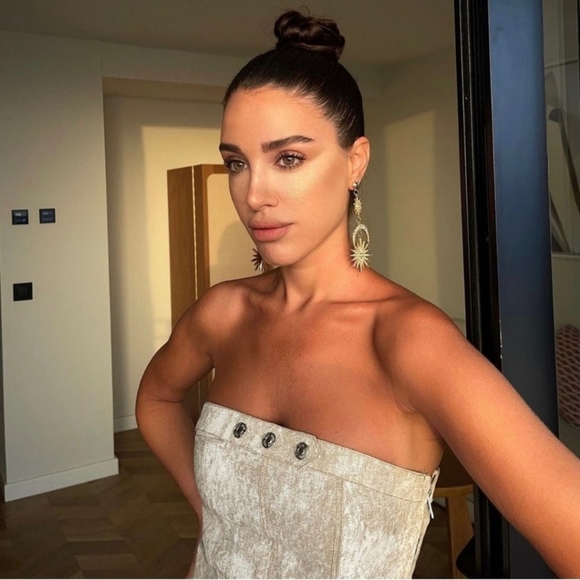 Zara Printed Linen Blend Jumpsuit - Picture 3 of 13